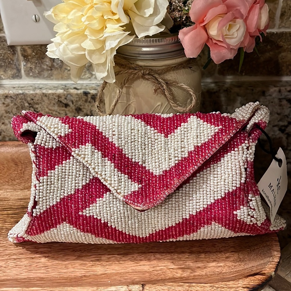 KC Malhan Beaded Signature “Barbara” Purse